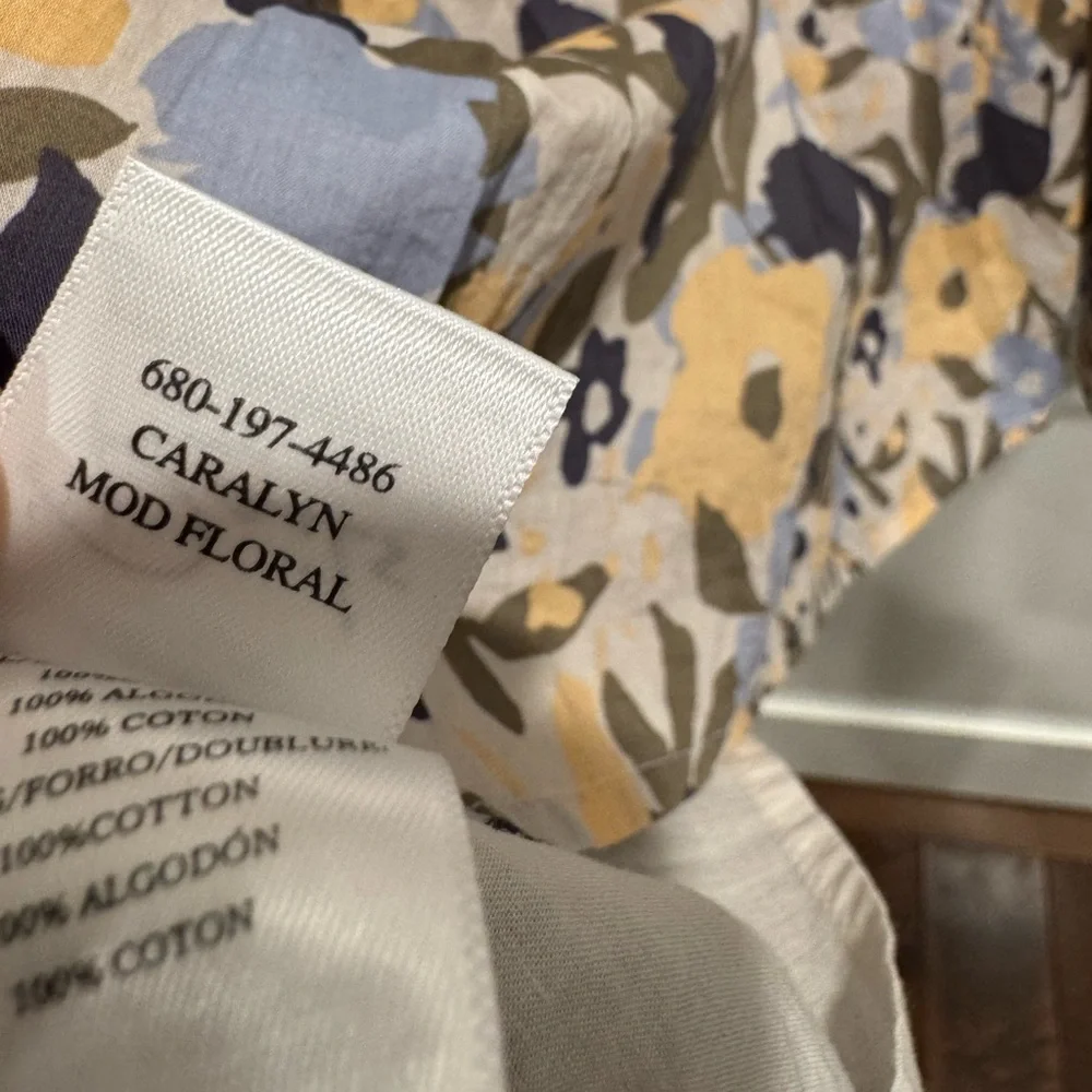 Rails Caralyn Dress Medium Mod Floral EUC - Picture 7 of 12